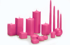 Velas rosas